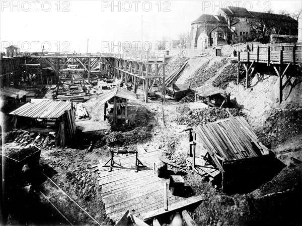 Construction du Sacré-Coeur, Paris