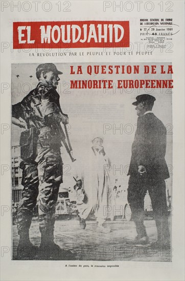 Une du journal El Moudjahid (29 janvier 1961)