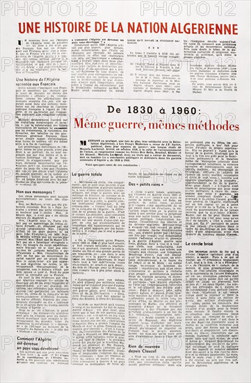 Newspaper 'El Moudjahid', January 29, 1961