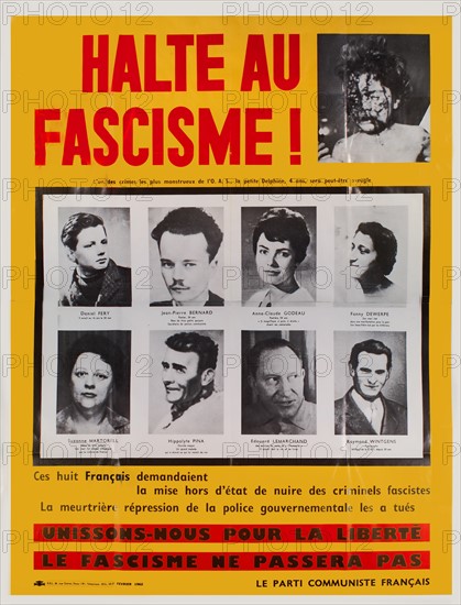 Poster of the French communist party, 1962