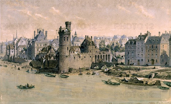 Hoffbauer, La Tour de Nesle au 17e siècle