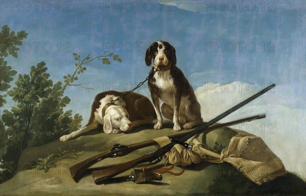 Goya, Chiens en laisse