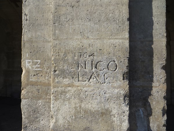 "1764 Nicolas" - The oldest graffiti in Paris