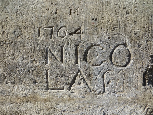 "1764 Nicolas" - The oldest graffiti in Paris