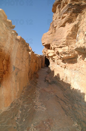 Fortified communal granary in South Morocco. These buildings are known as agadirs.