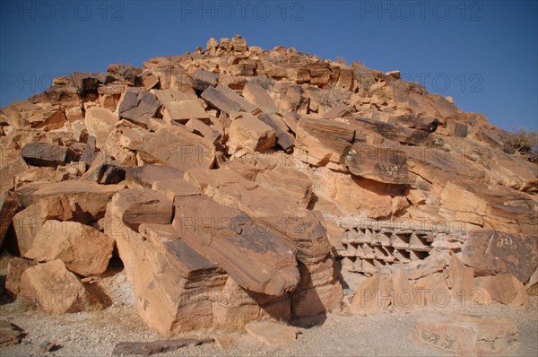 Fortified communal granary in South Morocco. These buildings are known as agadirs.