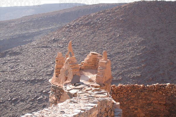 Fortified communal granary in South Morocco. These buildings are known as agadirs.