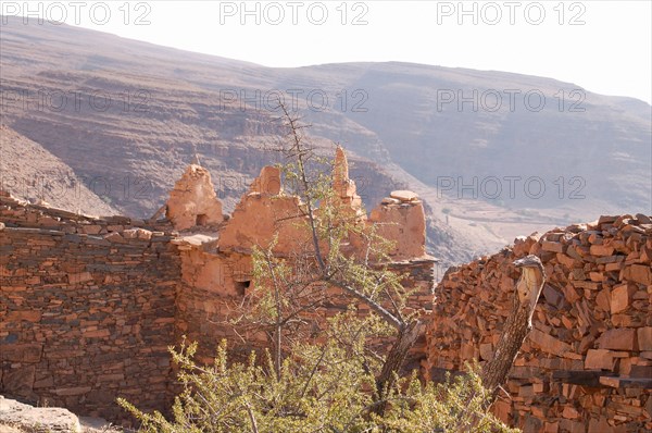 Fortified communal granary in South Morocco. These buildings are known as agadirs.