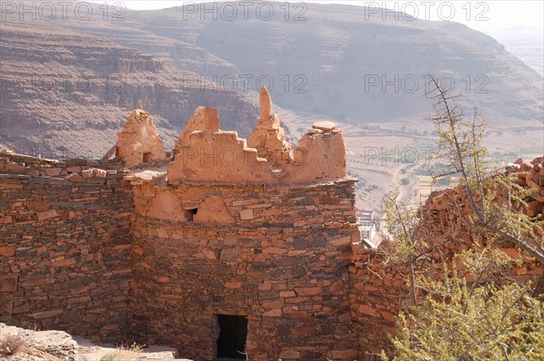 Fortified communal granary in South Morocco. These buildings are known as agadirs.