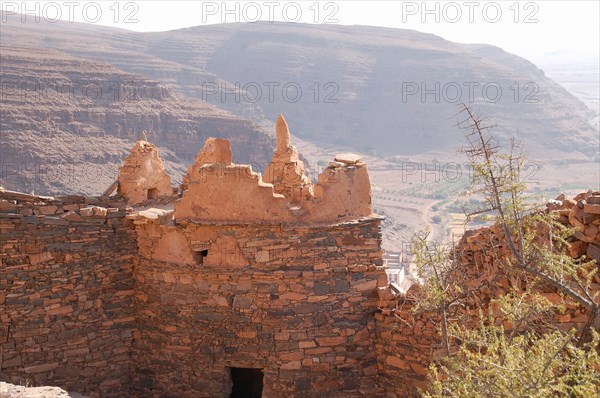 Fortified communal granary in South Morocco. These buildings are known as agadirs.