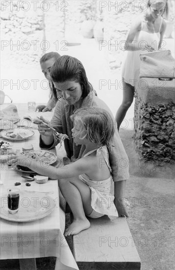 Jackie Kennedy. Summer 1962. Vacation in Ravello (Italy).