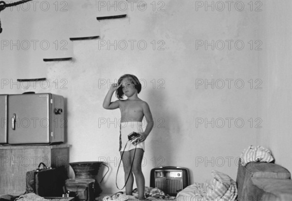 Jackie Kennedy. Summer 1962. Vacation in Ravello (Italy). Caroline