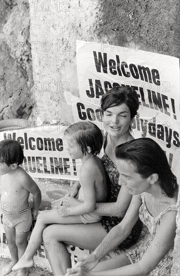 Jackie Kennedy. Summer 1962. Vacation in Ravello (Italy).