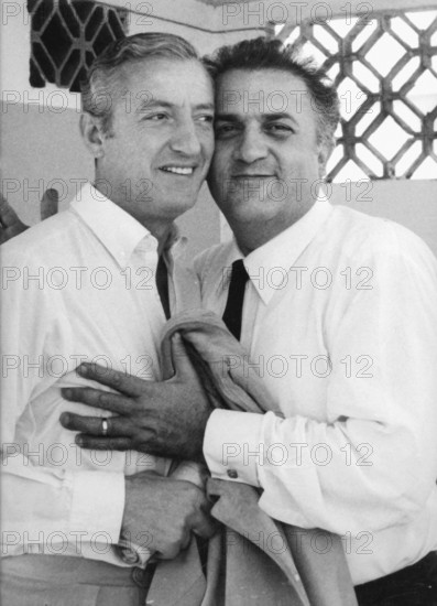 Benno Graziani et Federico Fellini, 1965