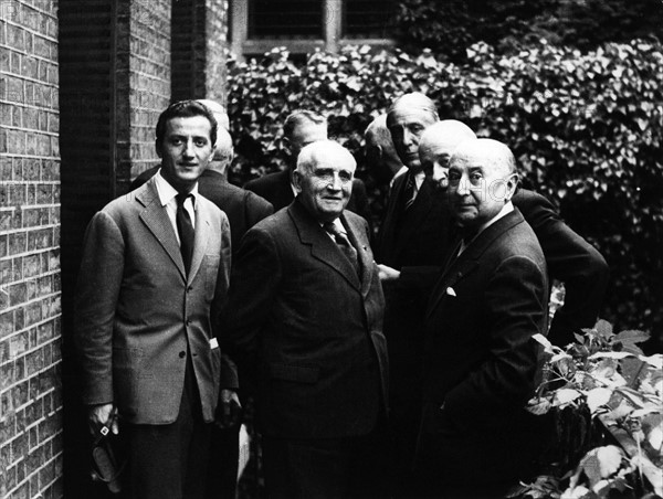 Benno Graziani avec Paul Claudel et André François Poncet