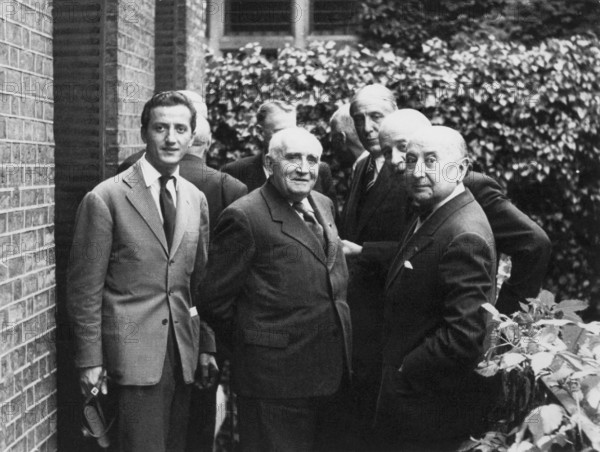 Benno Graziani avec Paul Claudel et André François Poncet