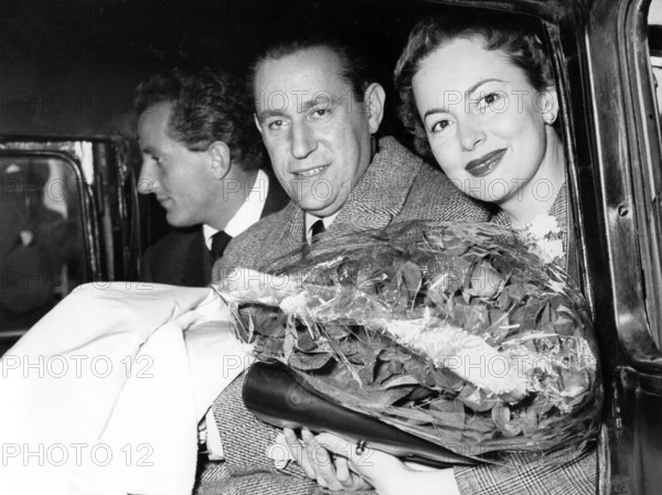 Benno Graziani, Pierre Galante et Olivia de Havilland