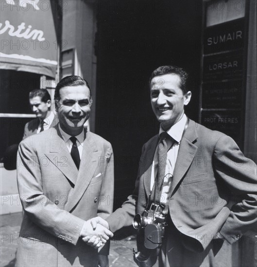 Cristobal Balenciaga et Benno Graziani, 1951