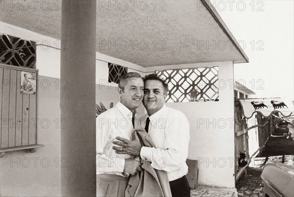 Benno Graziani and Federico Fellini, 1965