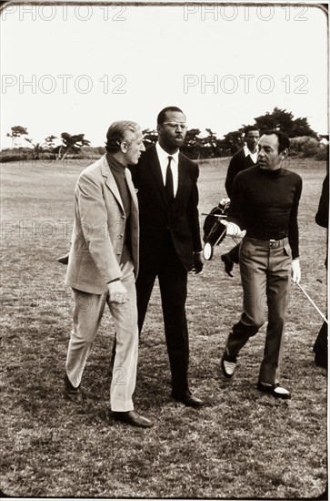 King Hassan II and Minister of the Interior Snoussi.