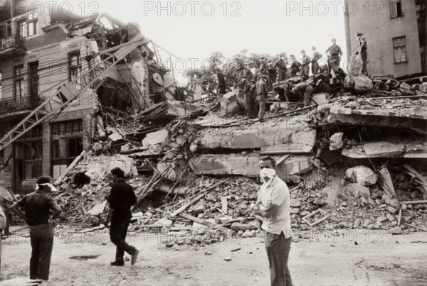 Skopje after the earthquake.