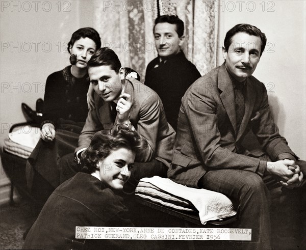 Kate Roosevelt, Patrick Guerrand-Hermes, Anne de Contades, Benno Graziani, Oleg Cassini