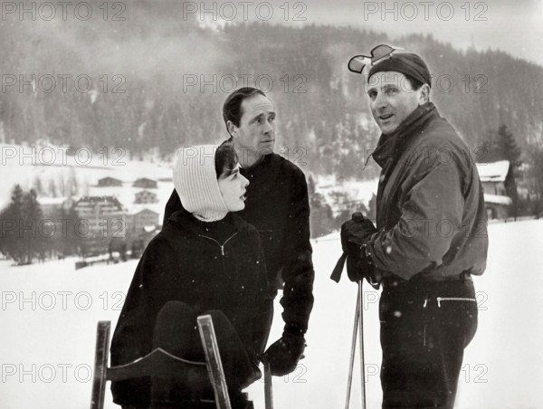 Audrey Hepburn, Mel Ferrer, Irwin Shaw