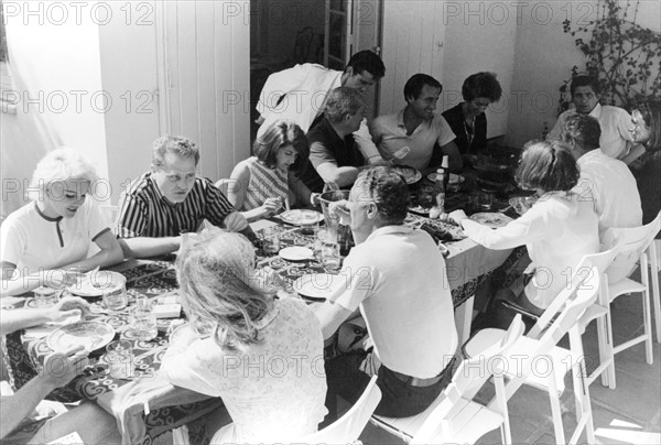 Saint-Tropez, Gunter Sachs, Gianni Agnelli and friends