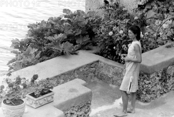 Jackie Kennedy en vacances à Ravello (Italie)