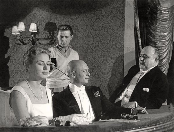 Ingrid Bergman with Yul Brynner, 1956