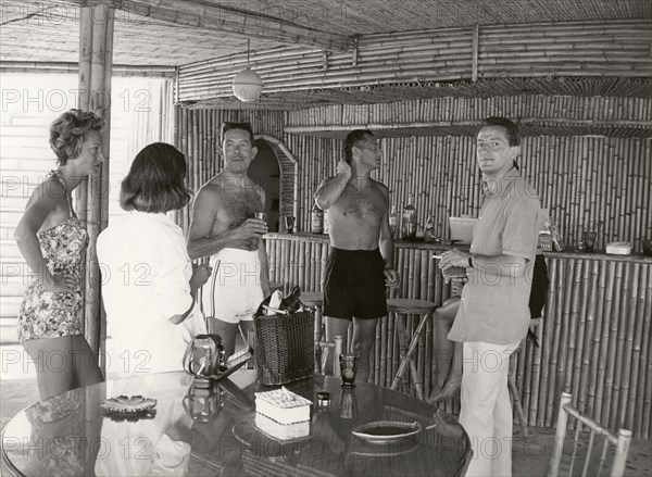 Gianni Agnelli in the villa 'Dubeau' in Cap d'Antibes