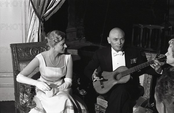 Ingrid Bergman et Yul Brynner, 1956