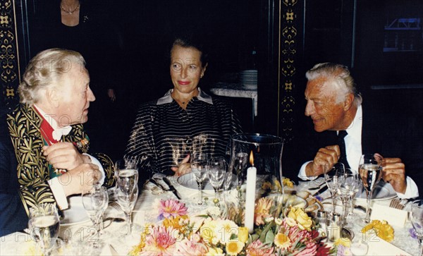 Maurice Druon et Gianni Agnelli