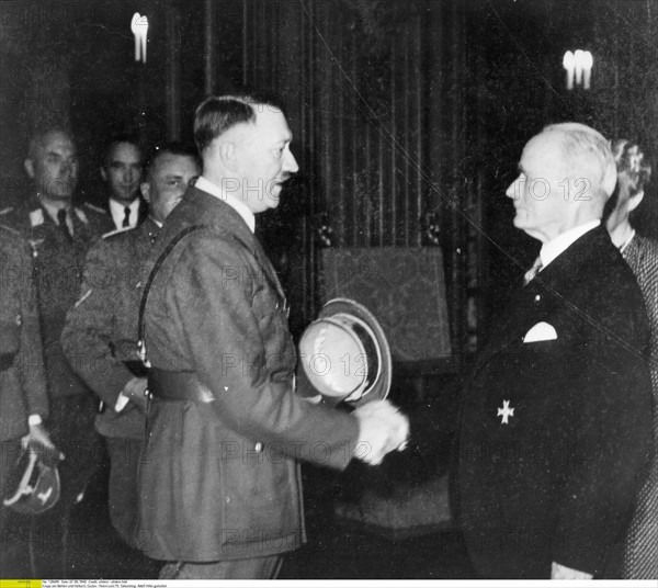 Adolf Hitler and Gustav Krupp, 1940