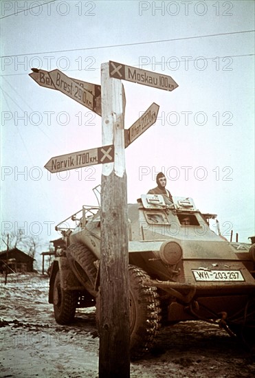 Front de l'Est, à 100 km de Moscou, 1941