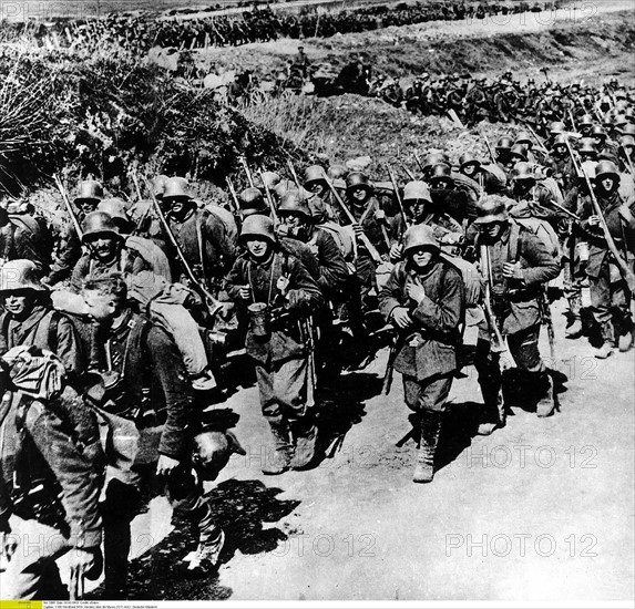 Front de l'Ouest, dans l'Aisne et la Marne, 1918