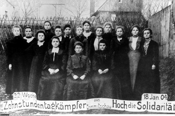 Grève des employées de l'industrie textile en Allemagne, 1904