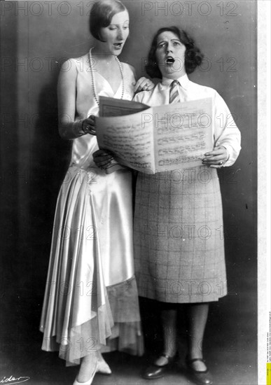Claire Waldoff, chanteuse de cabaret, 1928
