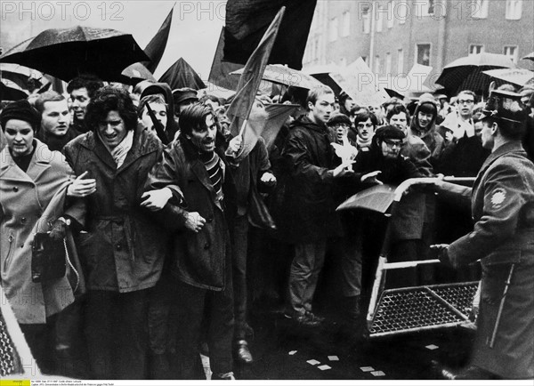 Manifestation au sujet du procès contre Fritz Teufel, Berlin, 1967