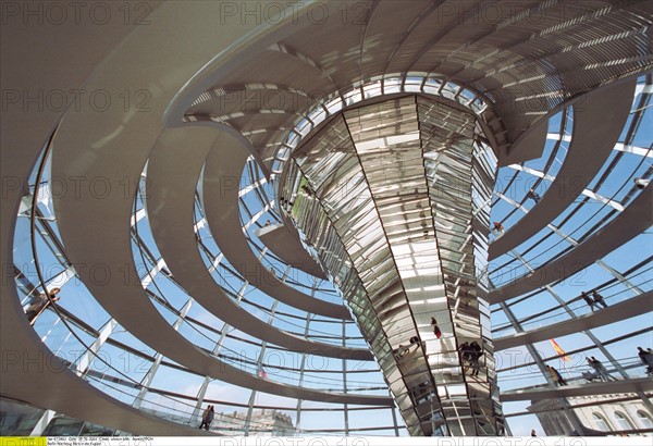 Berlin, Interior view of the Reichstag