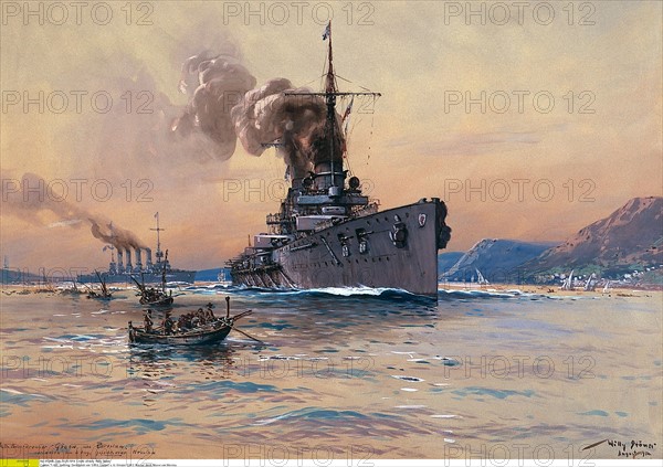 World War I, German battleship