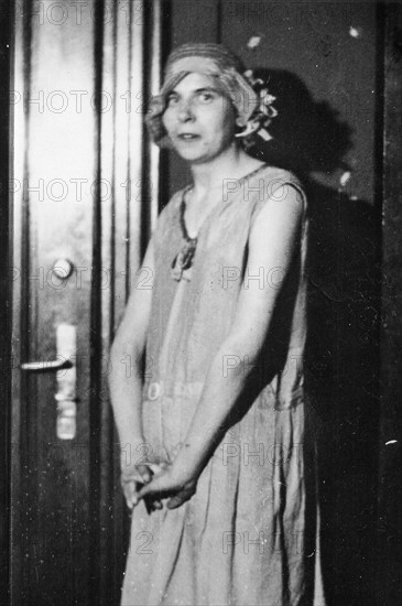 Le travesti Herbert Haase (surnommé Hertha), 1930