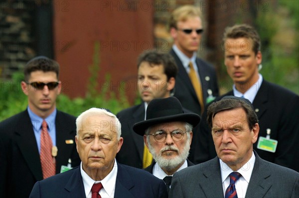 Ariel Sharon and Gerhard Schröder