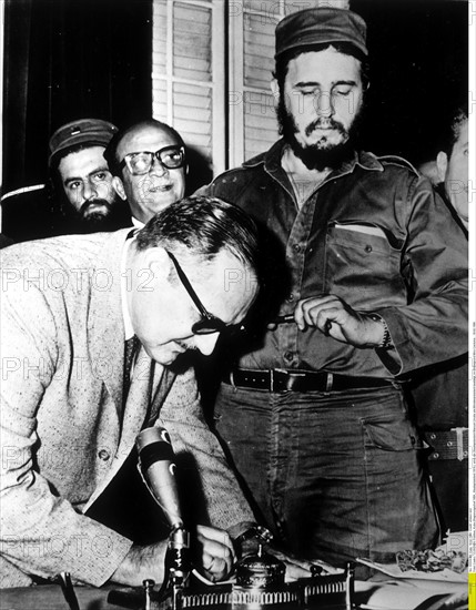 Fidel Castro et Manuel Urrutia à Cuba en 1959