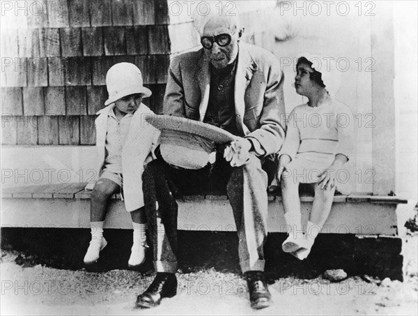 John D. Rockefeller et ses deux arrière-petits-fils, 1933