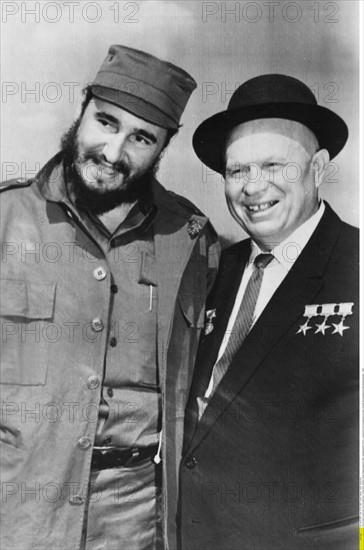 Fidel Castro et Nikita Khrouchtchev, 1963