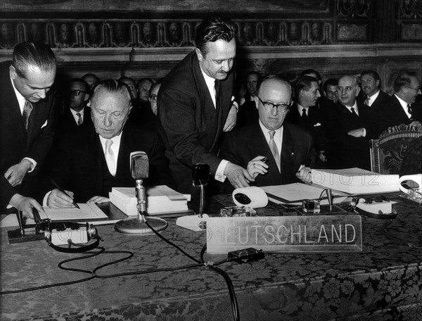 Signature du Traité de Rome, 1957