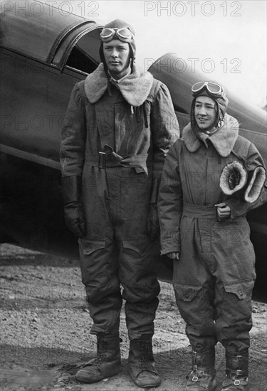 Charles Lindbergh et sa femme, 1932