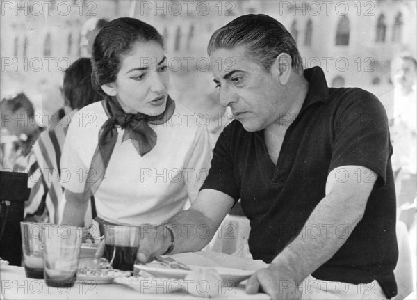 Maria Callas et Aristote Onassis en 1957