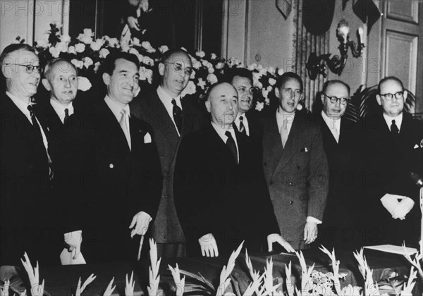Conférence regroupant les membres de la CECA, 11 août 1952